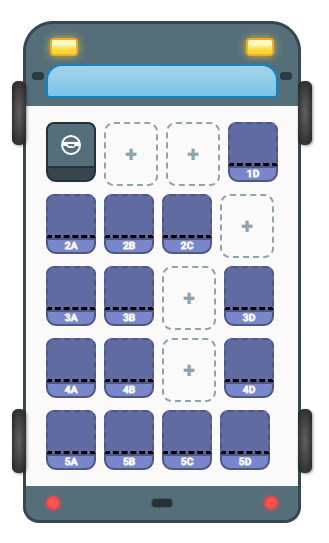 seat card print preview in passenger booking software